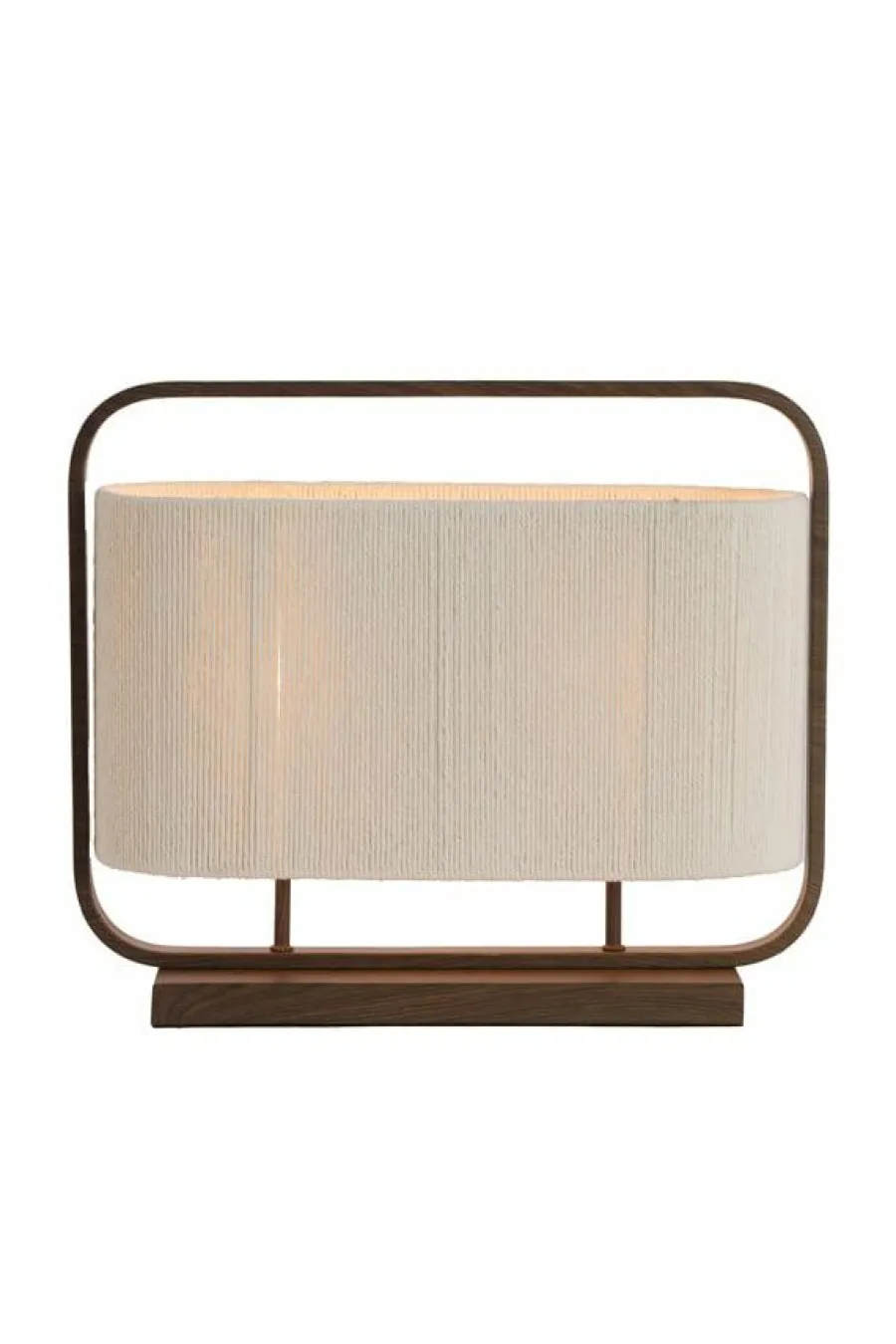 Light en Living Tafellamp 45x15x37,5 cm LECCE donkerbruin + touw naturel Outlet
