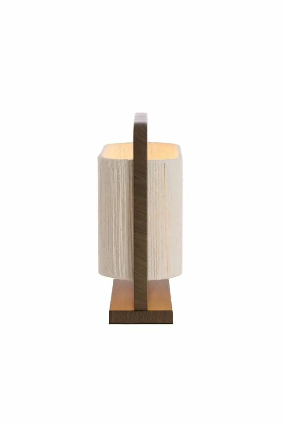 Light en Living Tafellamp 45x15x37,5 cm LECCE donkerbruin + touw naturel Outlet