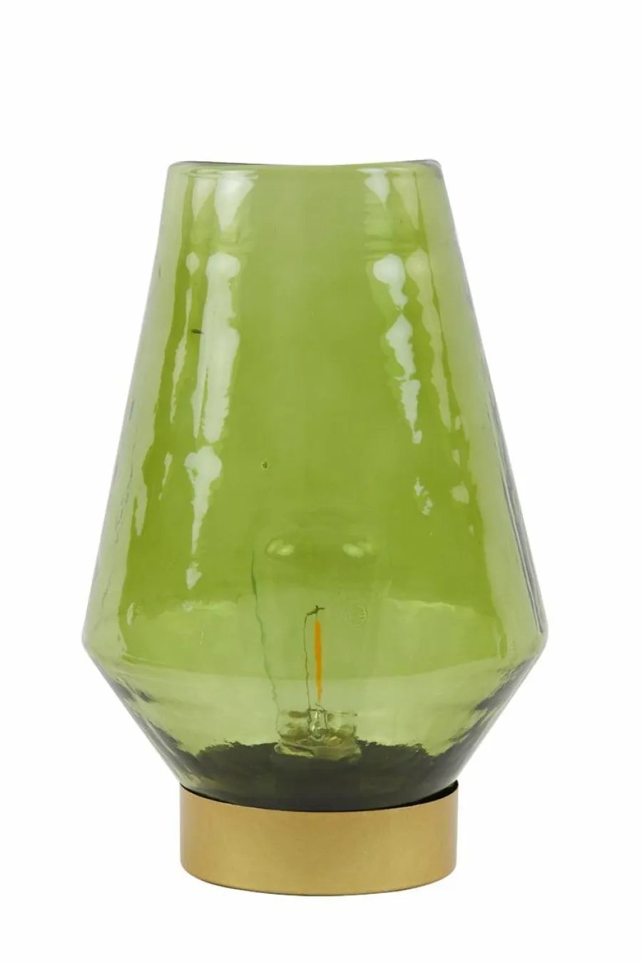Light en Living Tafellamp LED JAYA glas groen+goud Hot