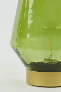 Light en Living Tafellamp LED JAYA glas groen+goud Hot