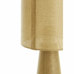 Light en Living Tafellamp Ø20x58 cm MICKY linnen olijf groen New