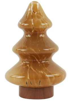 Light en Living Tafellamp LED Ø14x20 cm TREE glas karamel+koper Hot