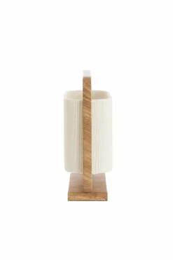 Light en Living Tafellamp 45x15x37,5 cm LECCE houtprint + touw naturel Outlet