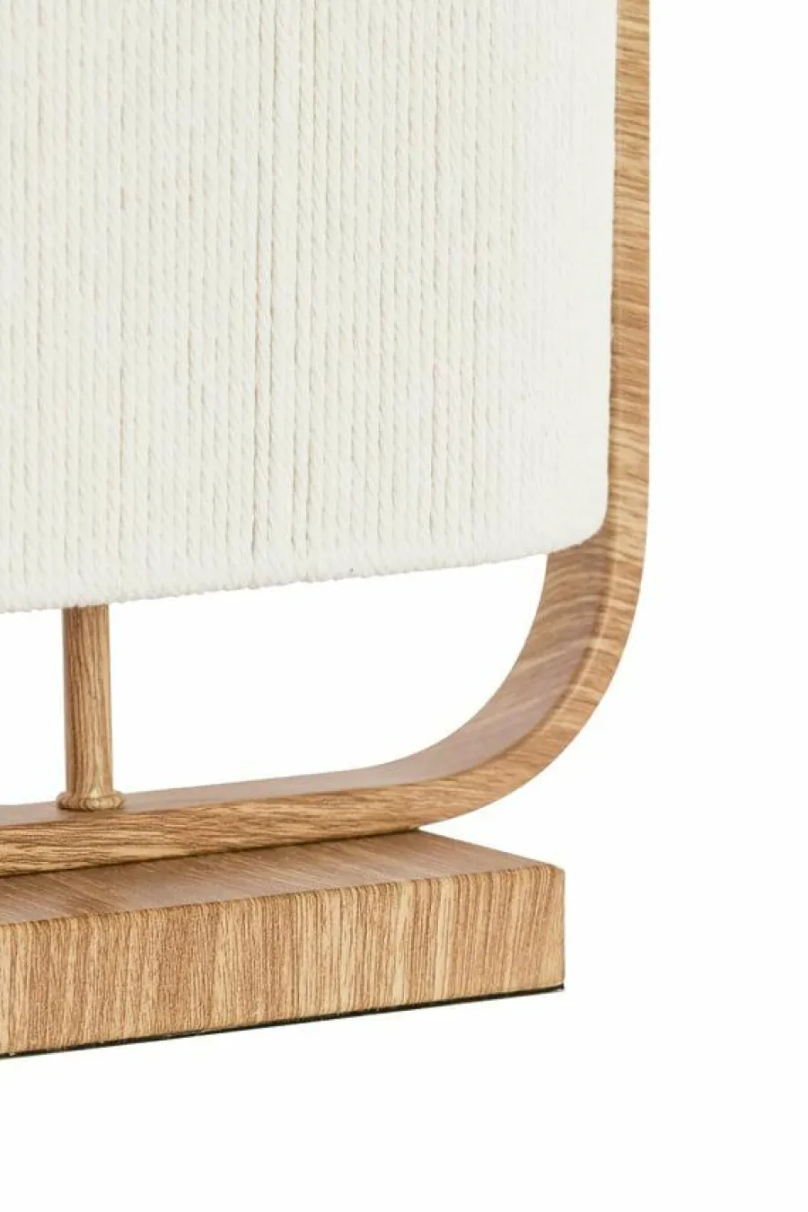 Light en Living Tafellamp 45x15x37,5 cm LECCE houtprint + touw naturel Outlet