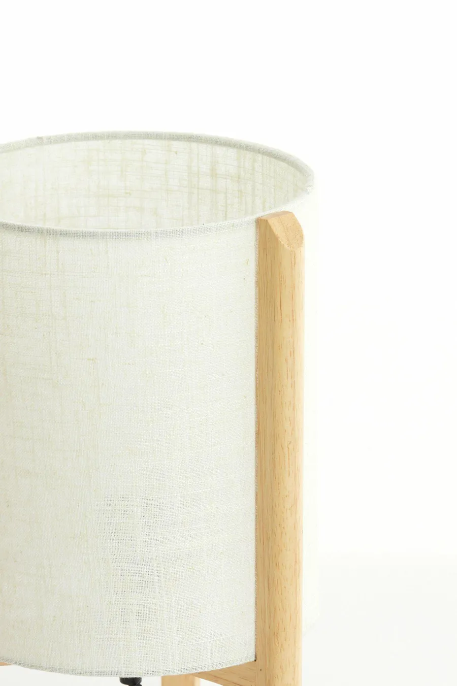 Light en Living Tafellamp Ø22x33 cm LITTO naturel+linnen wit Hot