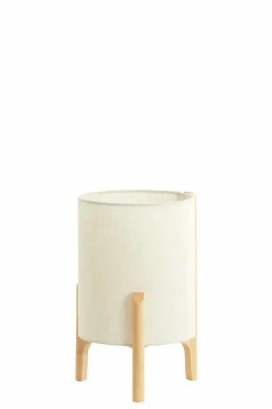 Light en Living Tafellamp Ø22x33 cm LITTO naturel+linnen wit Hot