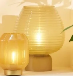 Light en Living Tafellamp LED Ø22x27 cm ALENNA glas groen grijs Outlet