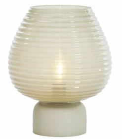 Light en Living Tafellamp LED Ø22x27 cm ALENNA glas groen grijs Outlet