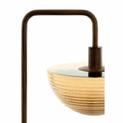 Light en Living Tafellamp 30x20x61 cm BAYLIE hout print d bruin+bruin glas Clearance