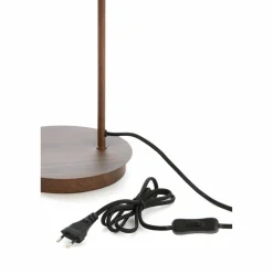 Light en Living Tafellamp 30x20x61 cm BAYLIE hout print d bruin+bruin glas Clearance