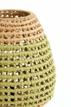Light en Living Tafellamp Ø32x34,5 cm KALIPA rotan naturel+groen New