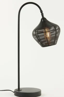 Light en Living Tafellamp 27x20x61 cm ALVARO mat zwart Sale