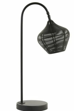 Light en Living Tafellamp 27x20x61 cm ALVARO mat zwart Sale