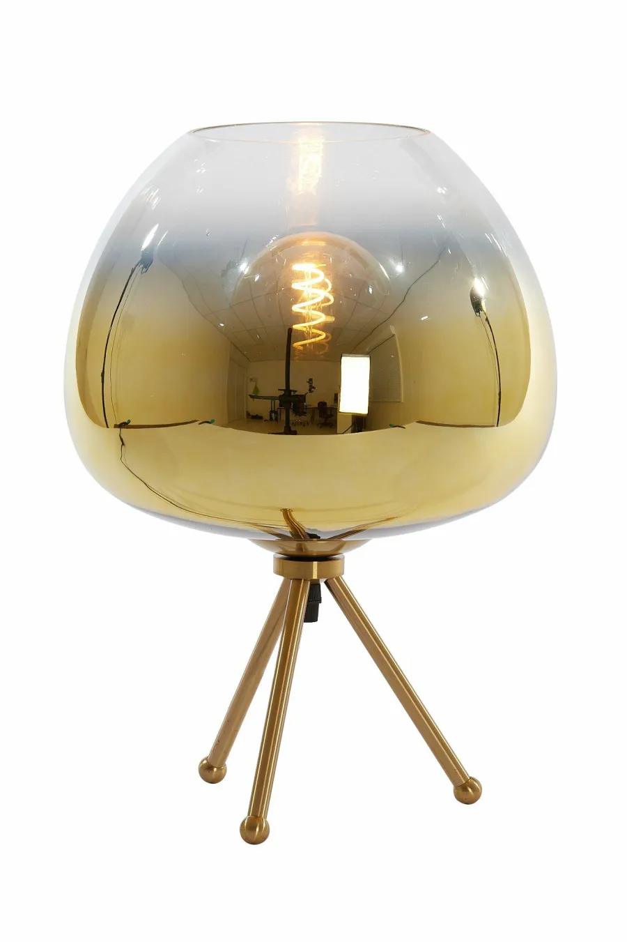 Light en Living Tafellamp Ø30x43 cm MAYSON glas goud-helder+goud