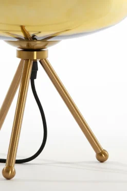 Light en Living Tafellamp Ø30x43 cm MAYSON glas goud-helder+goud