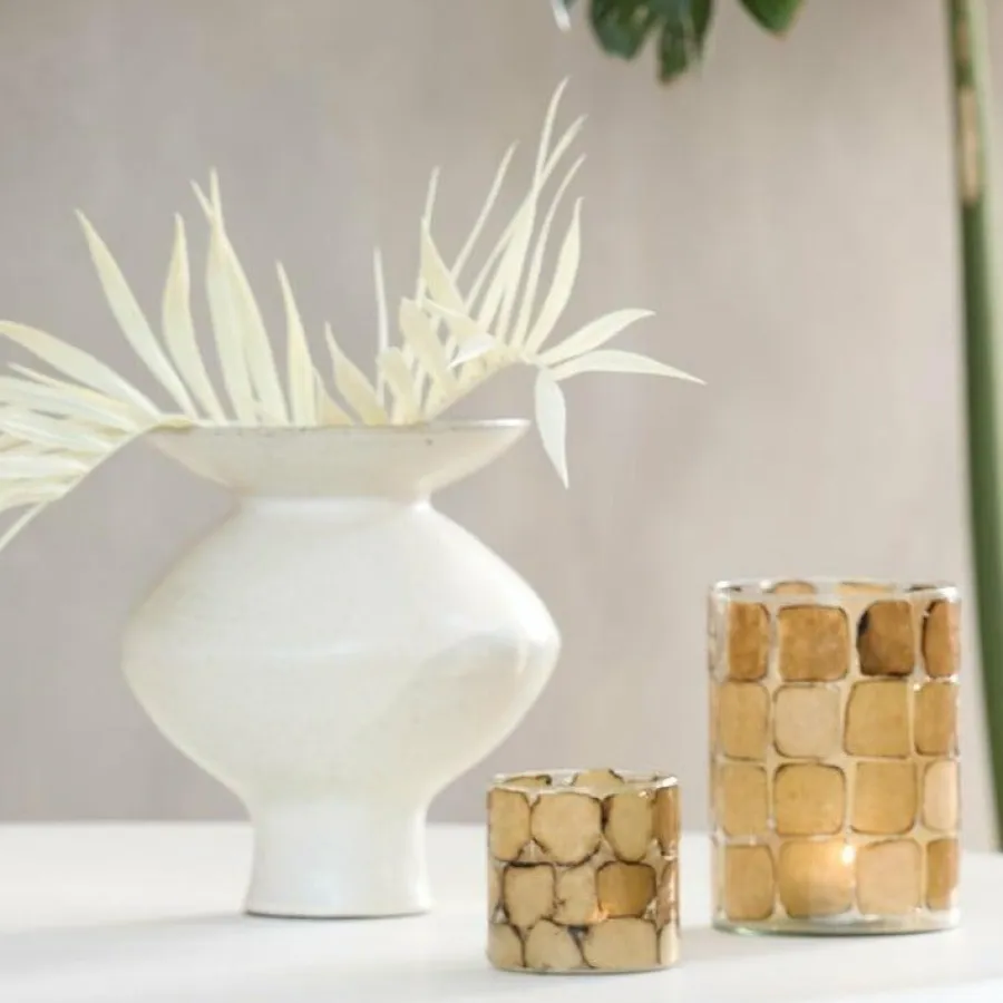 Light en Living Theelicht Ø10x11 cm DRONERO glas transparant+bruin New