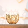 Light en Living Theelicht Ø12x10 cm SABELA antiek goud Clearance