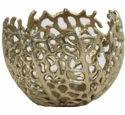 Light en Living Theelicht Ø12x10 cm SABELA antiek goud Clearance