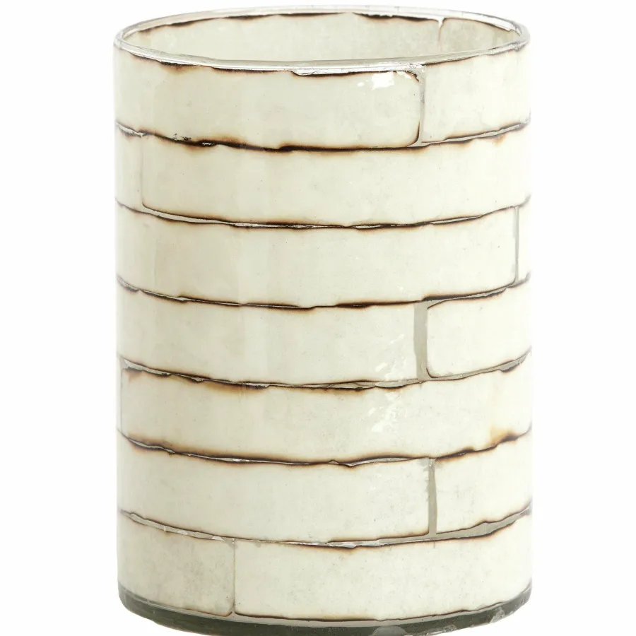 Light en Living Theelicht Ø14x20 cm DRONERI glas helder+Crème Online