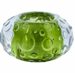 Light en Living Theelicht FINLEY glas licht groen - 2 afmetingen Hot