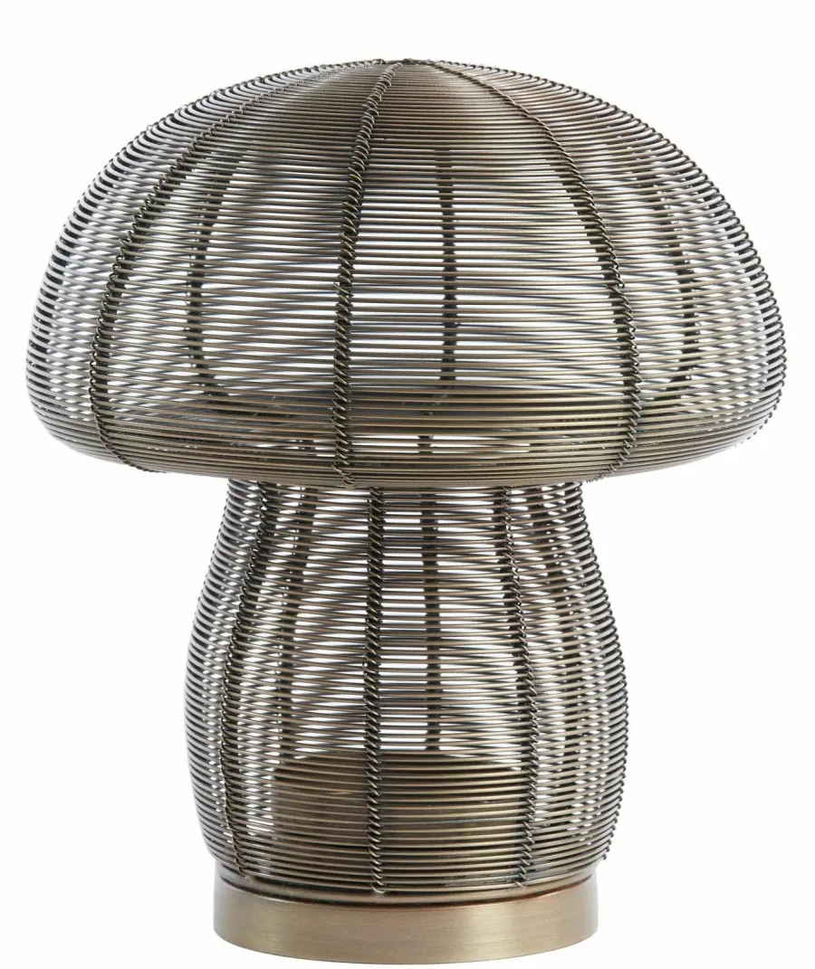 Light en Living Theelicht Ø20x24 cm MUSHROOM antiek brons Discount