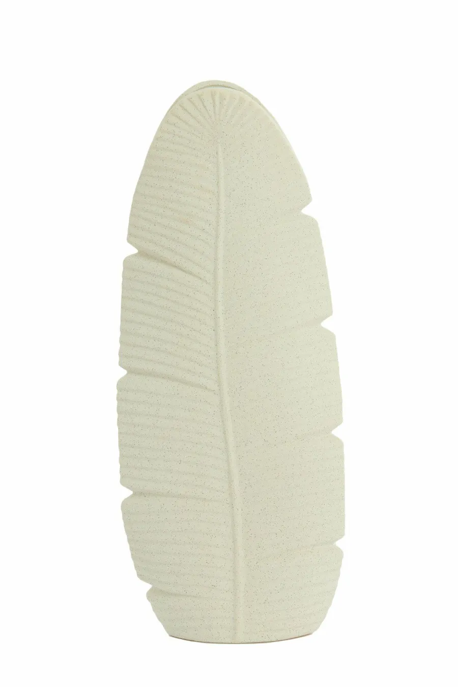 Light en Living Vaas Deco 19x11x46,5 cm LOU keramiek mat creme Outlet