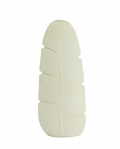 Light en Living Vaas Deco 16X10X38,5 cm LOU keramiek mat creme New