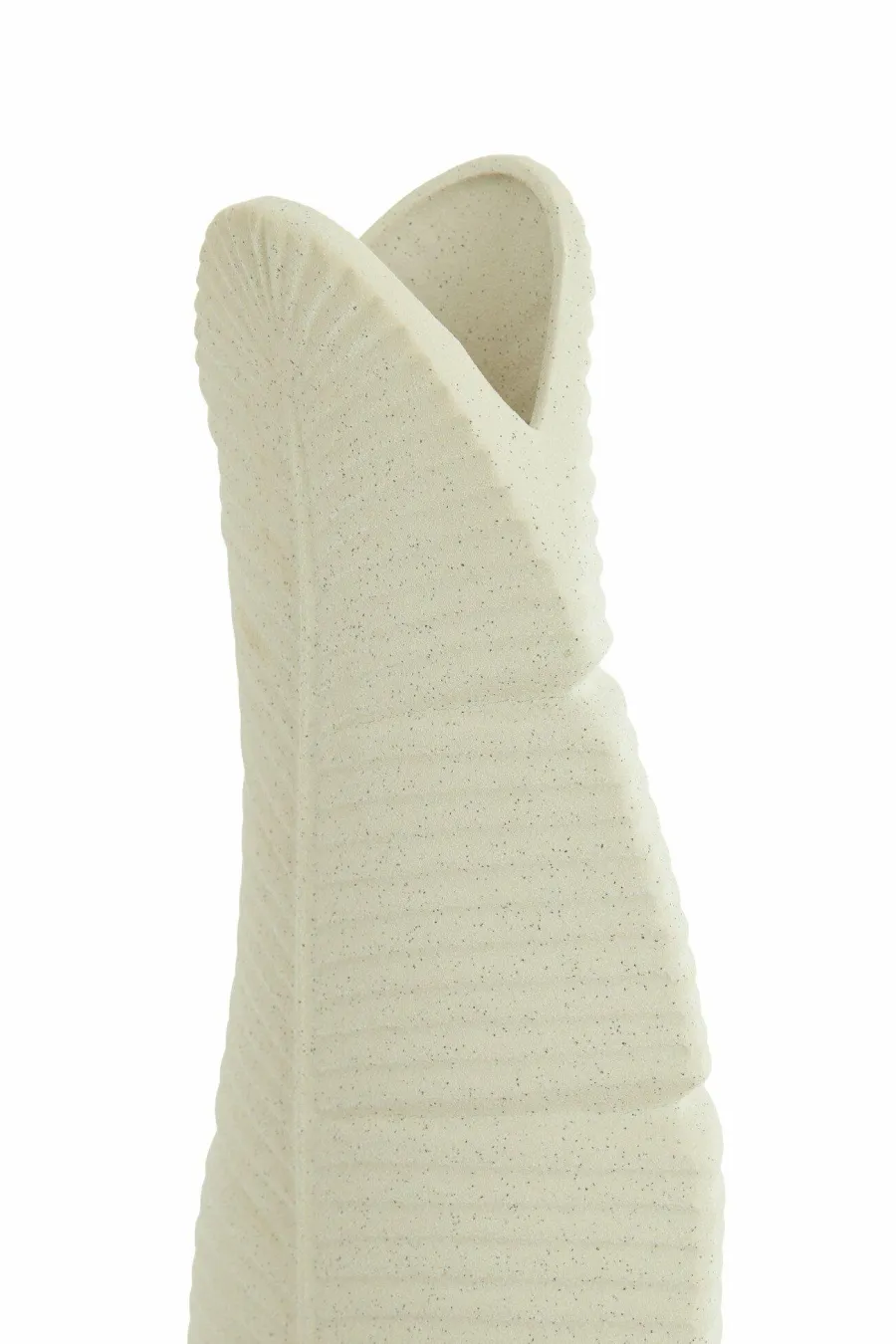 Light en Living Vaas Deco 16X10X38,5 cm LOU keramiek mat creme New