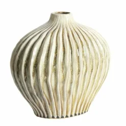 Light en Living Vaas deco 35x21x30 cm LORITO keramiek olijfgroen New