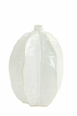 Light en Living Vaas deco AKOSI keramiek wit - Diverse afmetingen Best