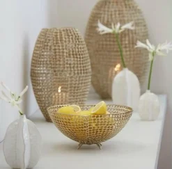 Light en Living Vaas deco AKOSI keramiek wit - Diverse afmetingen Best
