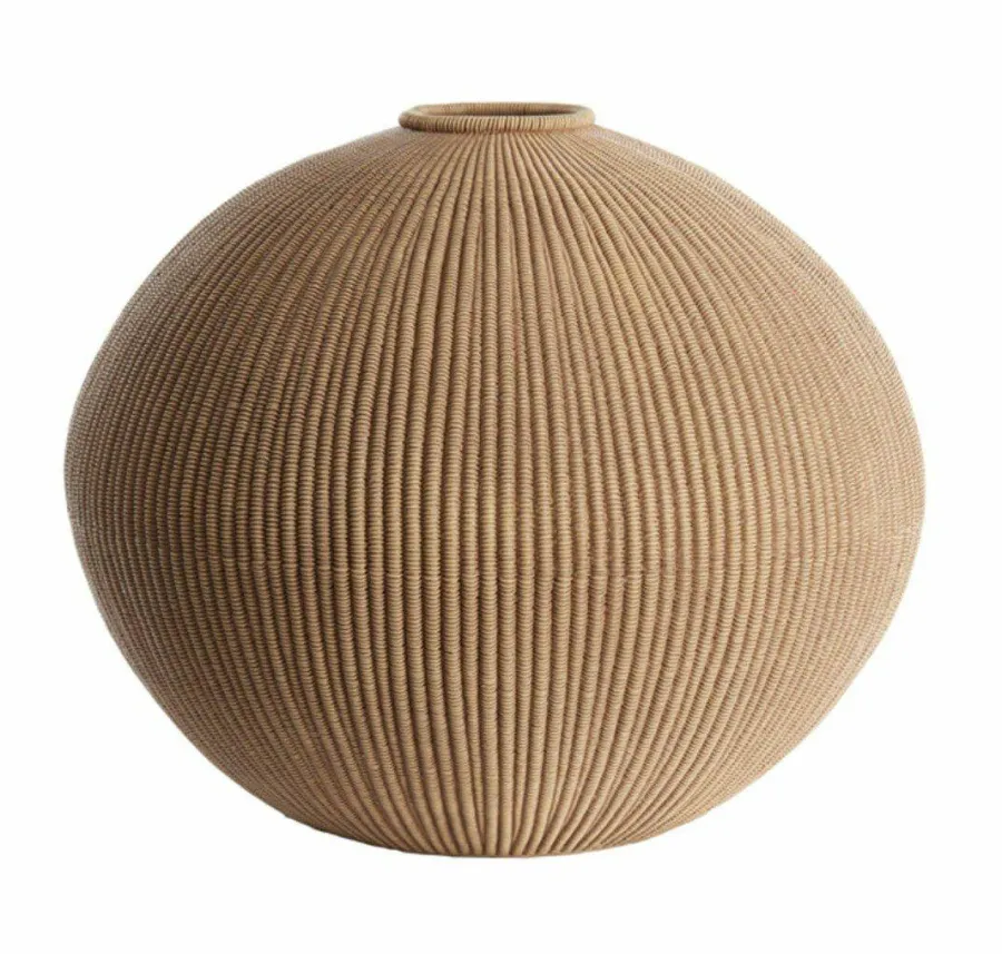 Light en Living Vaas deco Ø46x37 cm VALERIE licht bruin Clearance
