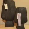 Light en Living Vaas deco CIARA keramiek zwart 23x12,5x30 cm
