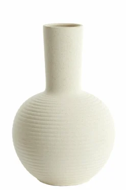 Light en Living Vaas deco Ø34x52 cm ULLOA keramiek mat crème Discount