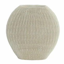Light en Living Vaas deco 30x13x31,5 cm BUBIO crème Clearance