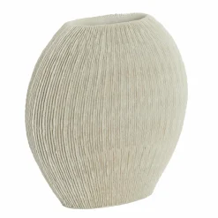 Light en Living Vaas deco 30x13x31,5 cm BUBIO crème Clearance