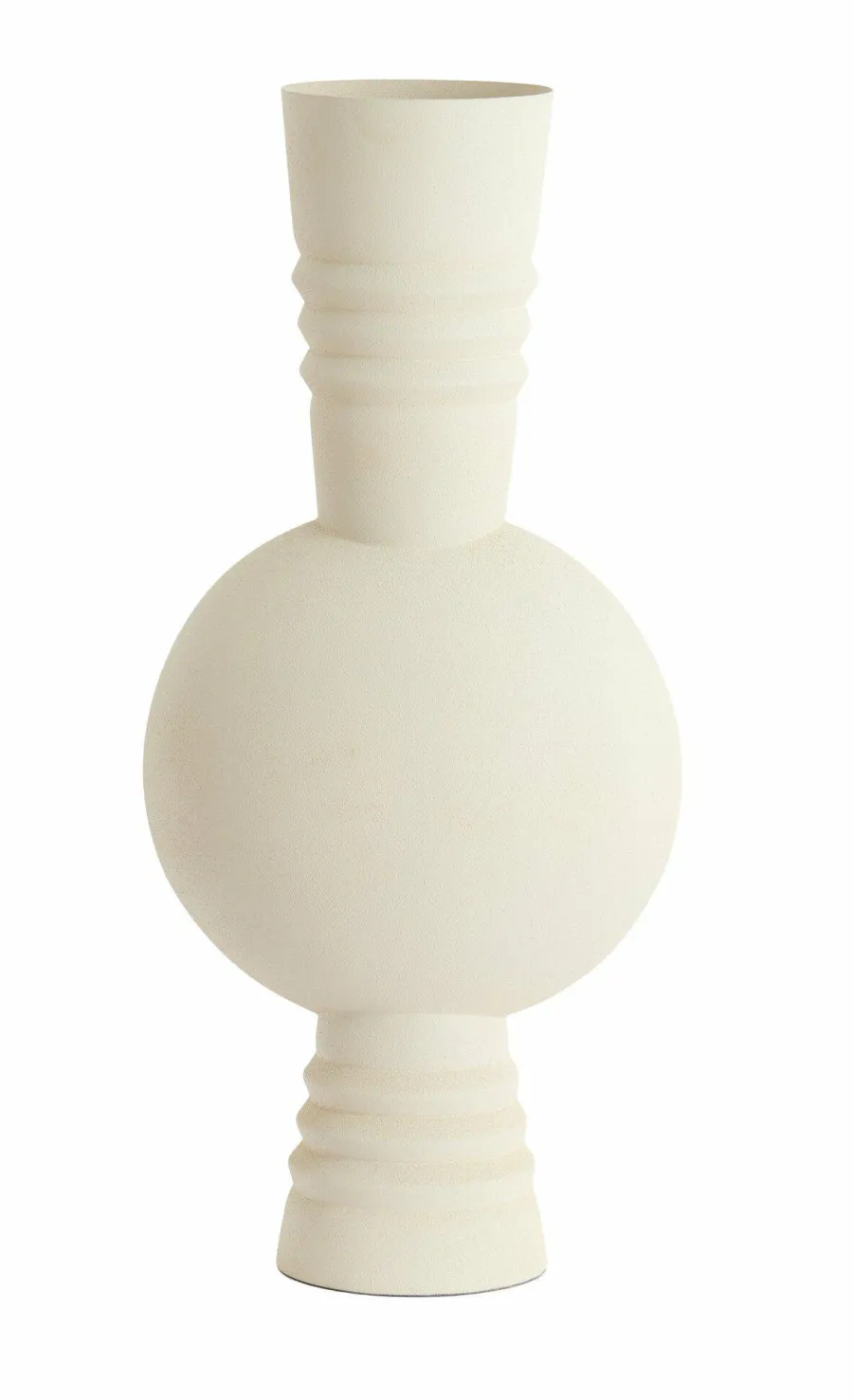 Light en Living Vaas deco Ø18X54,5 cm KAVANSI mat creme Outlet