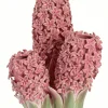 Light en Living Vaas deco 35,5x32x41 cm FLOWER keramiek roze+groen Sale