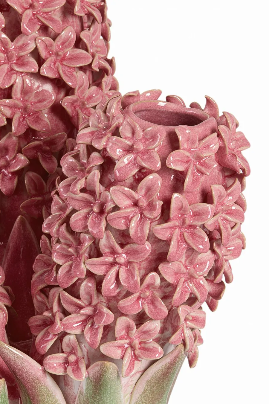 Light en Living Vaas deco 35,5x32x41 cm FLOWER keramiek roze+groen Sale