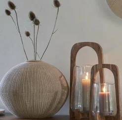 Light en Living Vaas deco Ø35x26,5 cm VALERIE licht bruin New