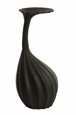 Light en Living Vaas deco 20x20x48 cm NYOKO mat zwart