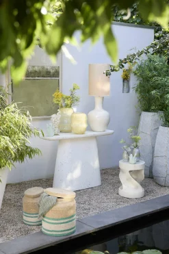 Light en Living Vaas deco Ø15,5x29 cm CULLA keramiek groen+lichtblauw Clearance