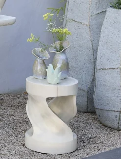 Light en Living Vaas deco Ø15,5x29 cm CULLA keramiek groen+lichtblauw Clearance