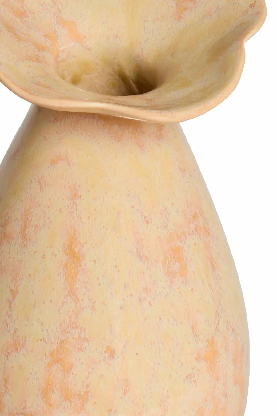 Light en Living Vaas deco Ø14x24 cm CULLA keramiek licht perzik Clearance