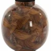 Light en Living Vaas deco Ø26x27 cm MILOS bruin-licht bruin Clearance