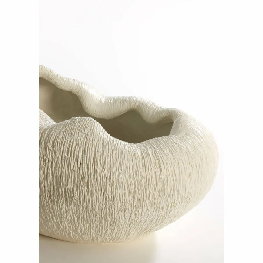 Light en Living Vaas deco 39,5x32x24 cm DENISA crème Outlet
