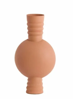 Light en Living Vaas deco Ø14x40 cm KAVANSI mat terra-roze Online