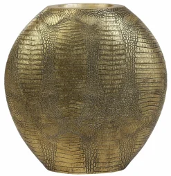 Light en Living Vaas deco 39x11x40 cm SKELD antiek brons Outlet