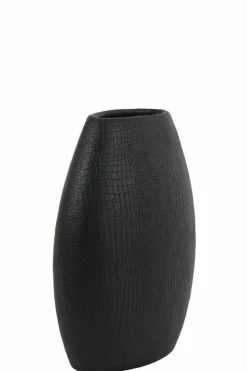 Light en Living Vaas deco 35x20,5x49,5 cm MAMBAS zwart Outlet