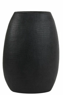 Light en Living Vaas deco 35x20,5x49,5 cm MAMBAS zwart Outlet